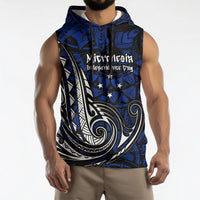 Micronesia Independence Day FSM Sleeveless Hoodie Tribal Tattoo Pattern Flag Seal Heritage