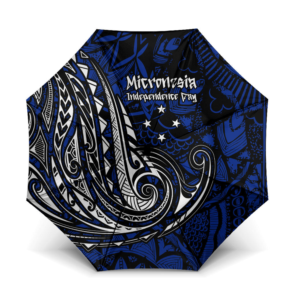Micronesia Independence Day FSM Umbrella Tribal Tattoo Pattern Flag Seal Heritage