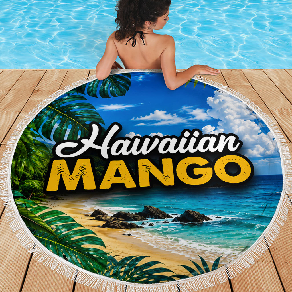 Hawaiian Mango Tropical Beach Beach Blanket Scenic Island Nature Exotic Fruit Graphic TS04 - Polynesian Pride