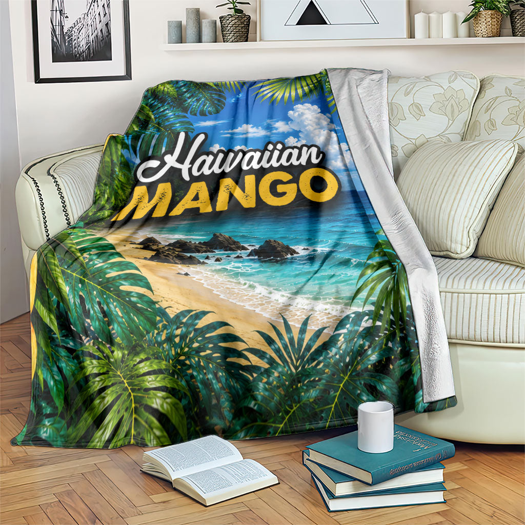 Hawaiian Mango Tropical Beach Blanket Scenic Island Nature Exotic Fruit Graphic