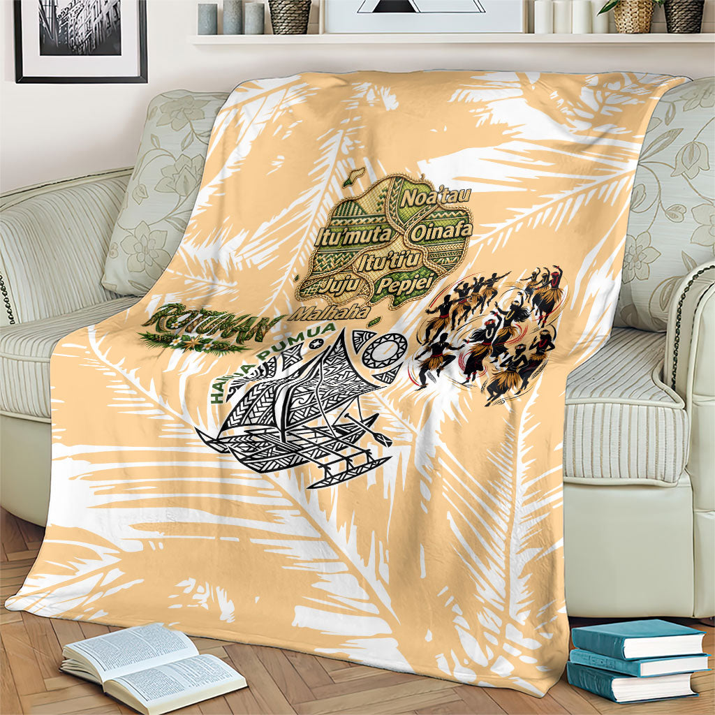 Rotuman Culture Island Pride Blanket Traditional Polynesian Tribal Pattern With Island Map TS04 - Polynesian Pride