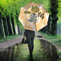 Rotuman Culture Island Pride Umbrella Traditional Polynesian Tribal Pattern With Island Map TS04 - Polynesian Pride