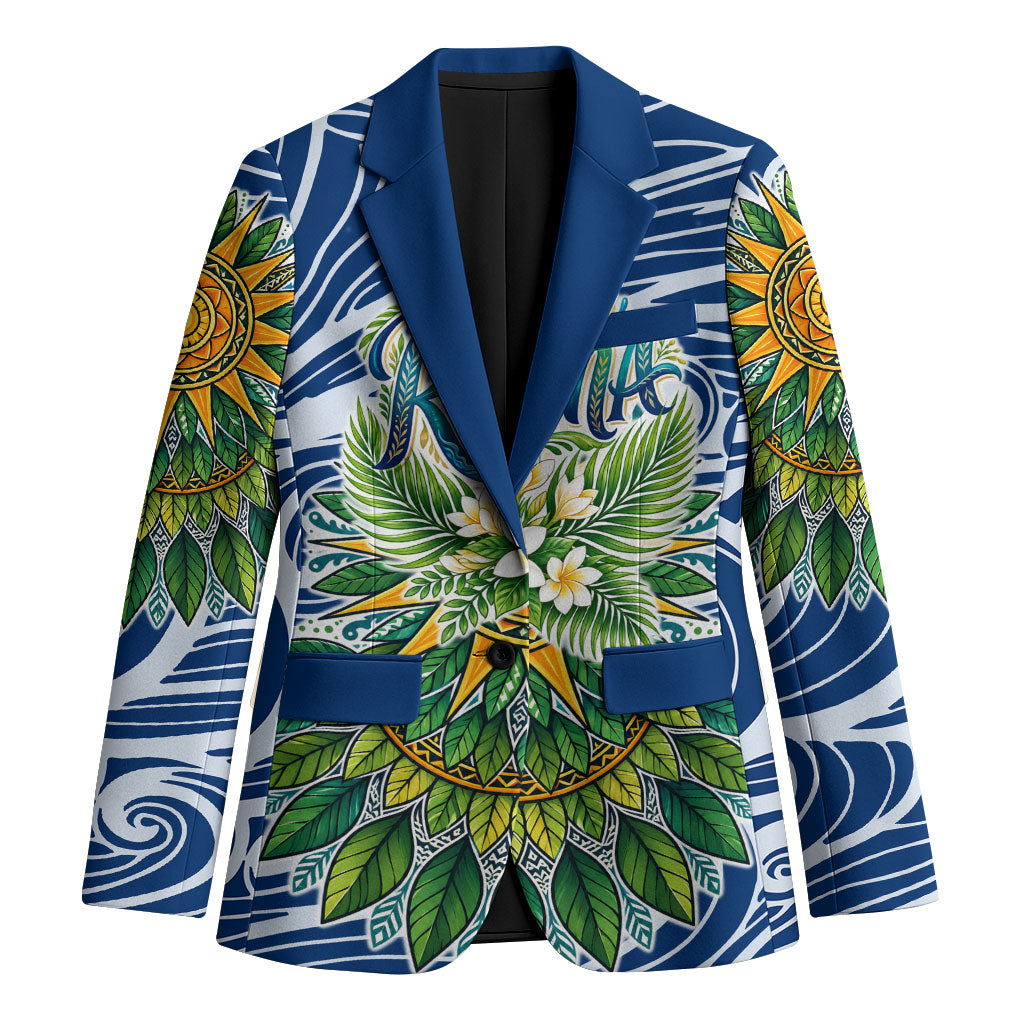 Rotuma Fiji Island Pride Blazer Ocean Wave Coral Reef Marine Life Tribal Tattoo