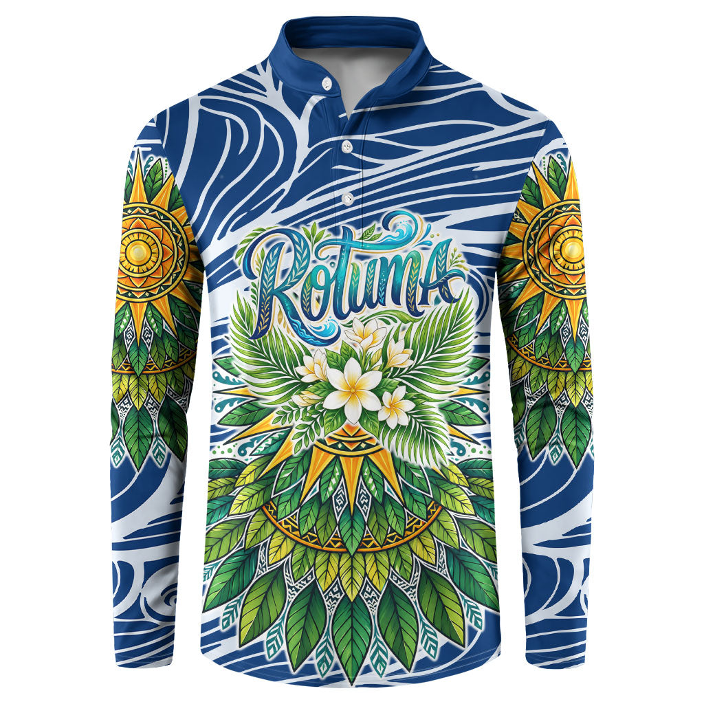 Rotuma Fiji Island Pride Button Sweatshirt Ocean Wave Coral Reef Marine Life Tribal Tattoo
