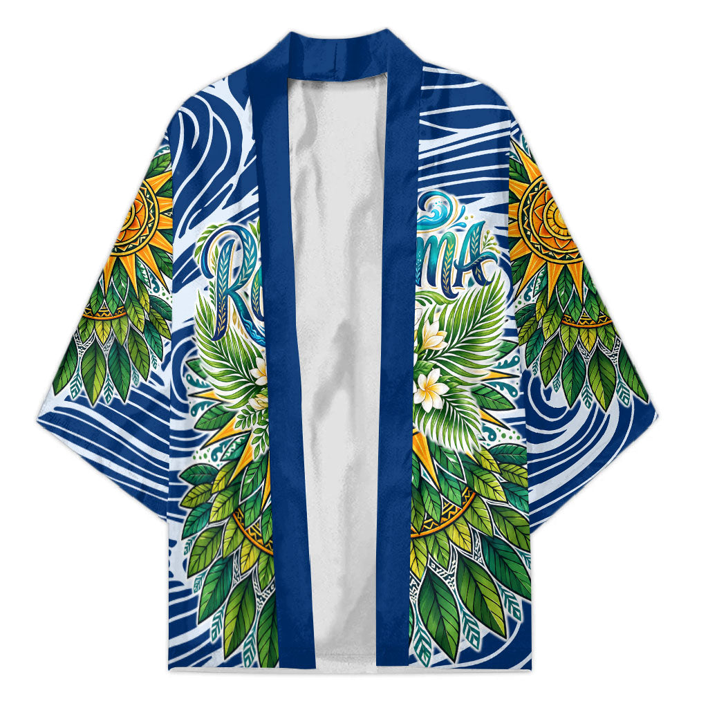 Rotuma Fiji Island Pride Kimono Ocean Wave Coral Reef Marine Life Tribal Tattoo