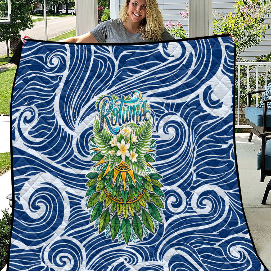 Rotuma Fiji Island Pride Quilt Ocean Wave Coral Reef Marine Life Tribal Tattoo TS04 Blue Green - Polynesian Pride