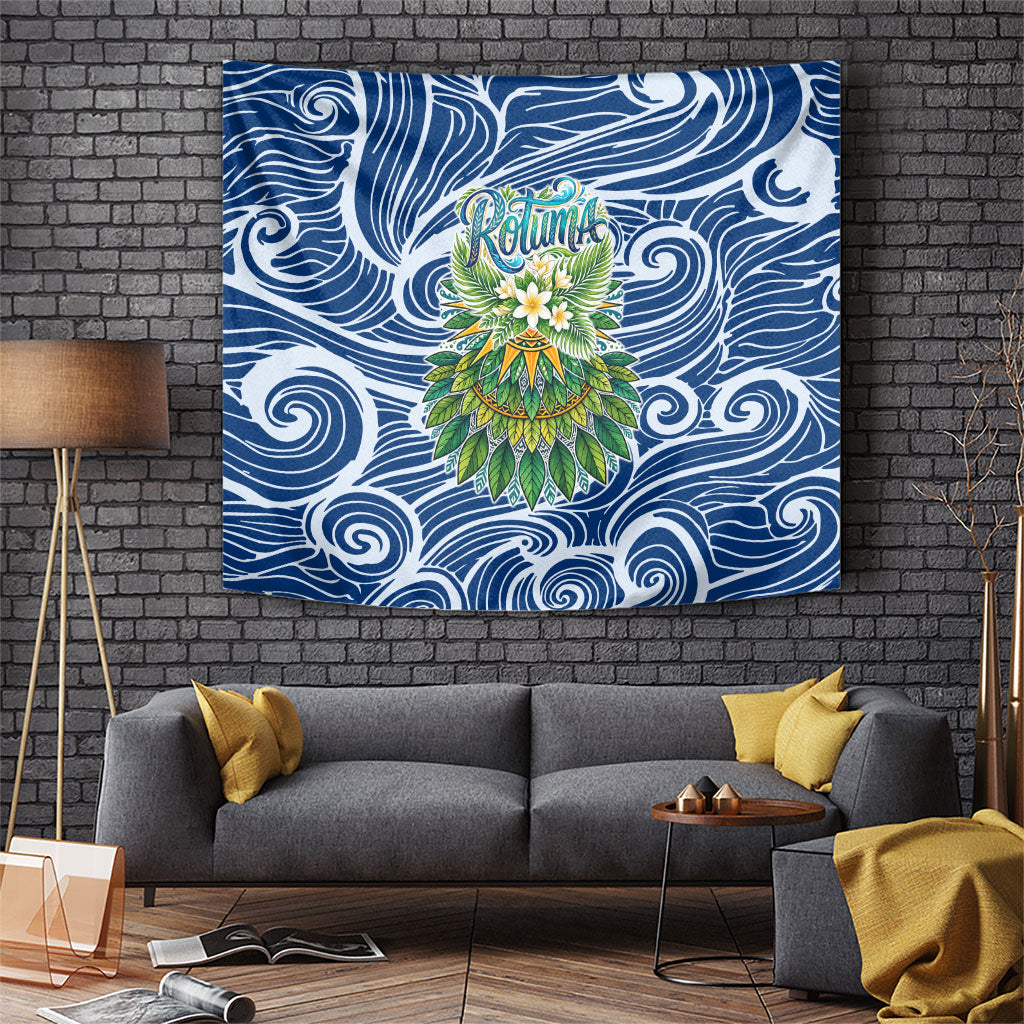 Rotuma Fiji Island Pride Tapestry Ocean Wave Coral Reef Marine Life Tribal Tattoo