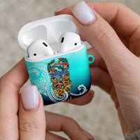 Floating Future Saving Tuvalu AirPods Case Ocean Blue Pacific Polynesian Cultural Art Marine Wildlife TS04 - Polynesian Pride