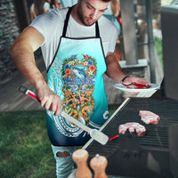 Floating Future Saving Tuvalu Apron Ocean Blue Pacific Polynesian Cultural Art Marine Wildlife TS04 - Polynesian Pride