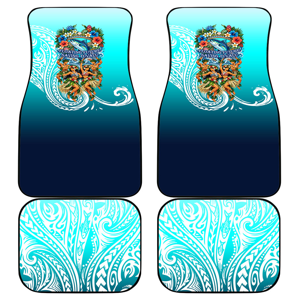 Floating Future Saving Tuvalu Car Mats Ocean Blue Pacific Polynesian Cultural Art Marine Wildlife TS04 - Polynesian Pride