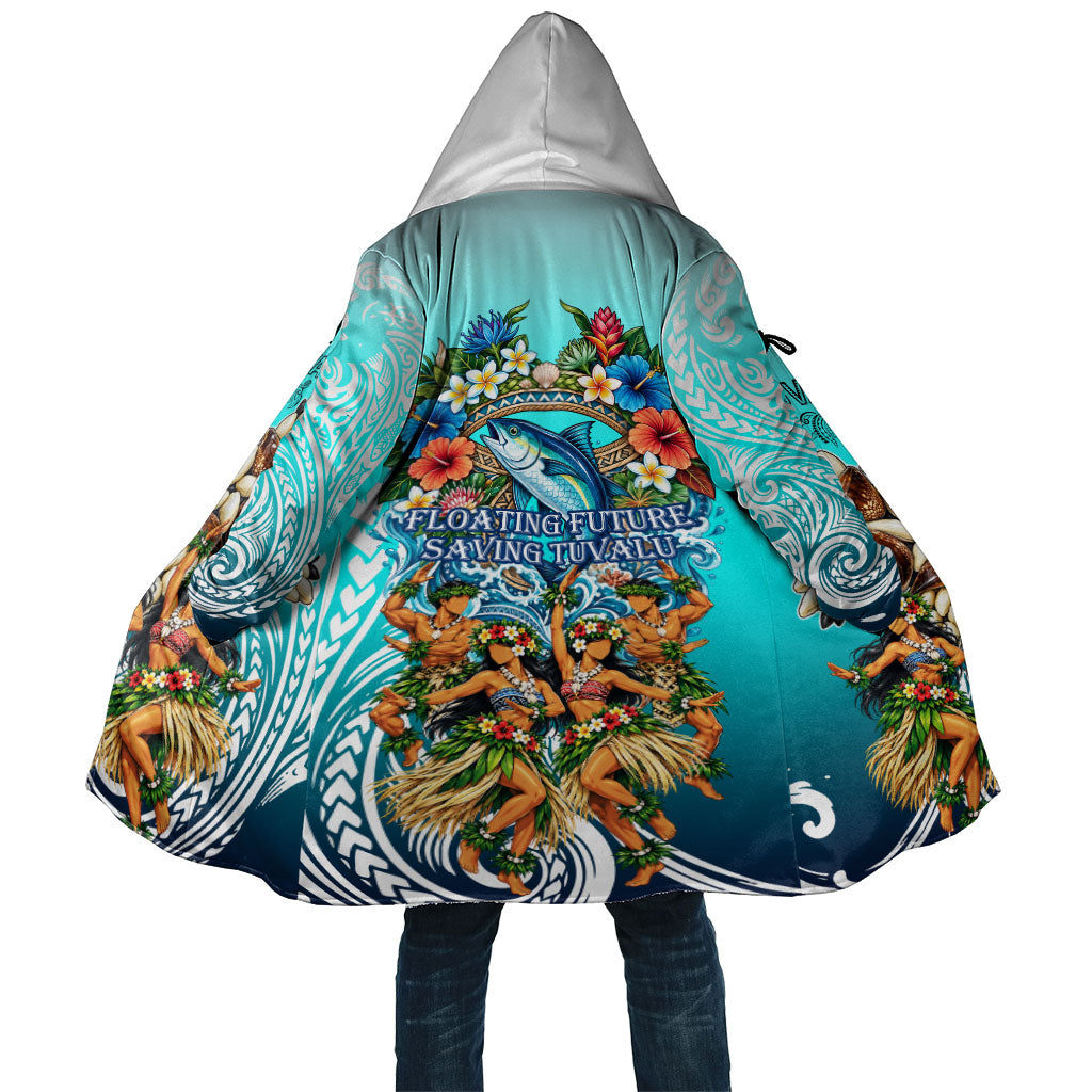 Floating Future Saving Tuvalu Cloak Ocean Blue Pacific Polynesian Cultural Art Marine Wildlife