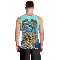 Floating Future Saving Tuvalu Men Tank Top Ocean Blue Pacific Polynesian Cultural Art Marine Wildlife TS04 - Polynesian Pride