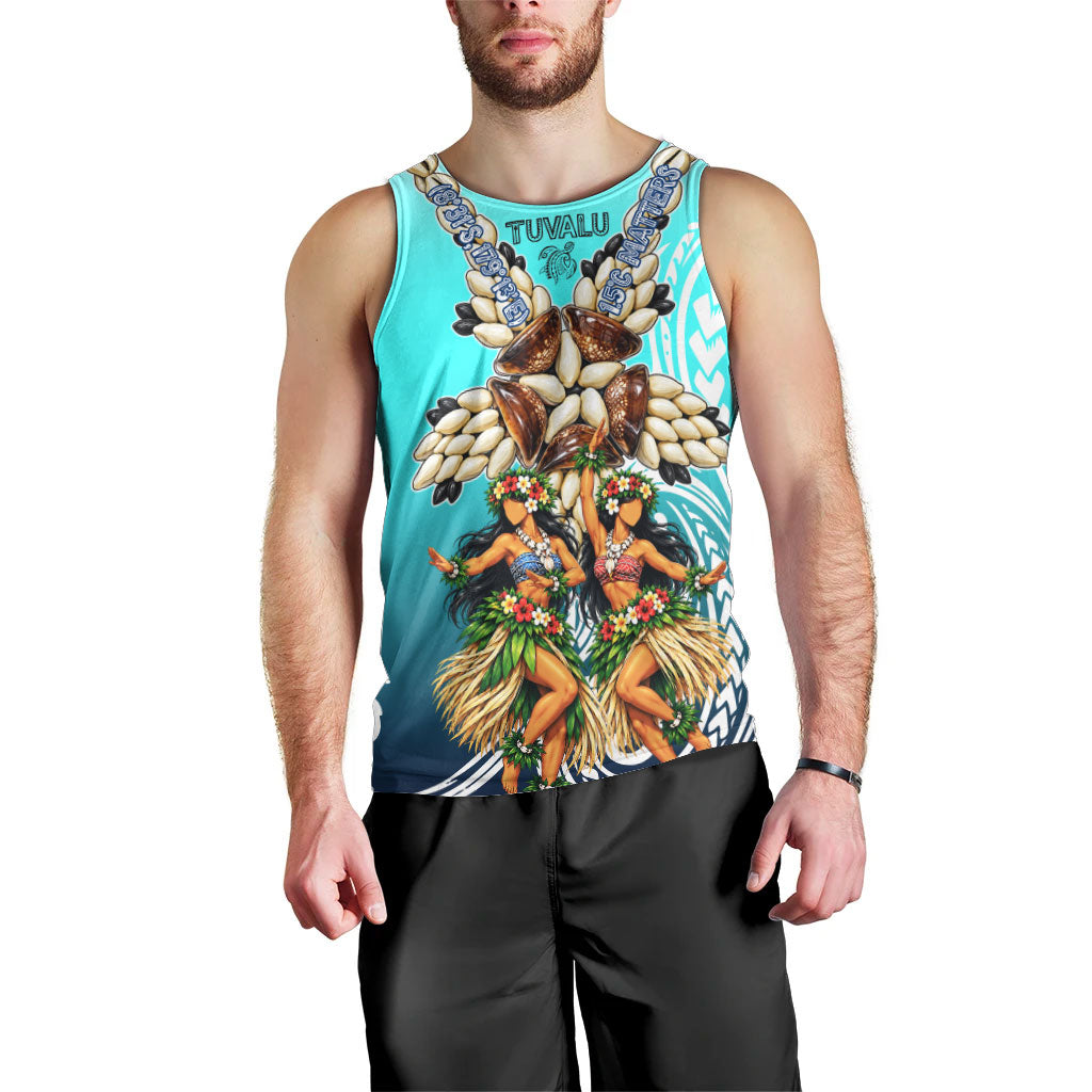 Floating Future Saving Tuvalu Men Tank Top Ocean Blue Pacific Polynesian Cultural Art Marine Wildlife TS04 - Polynesian Pride