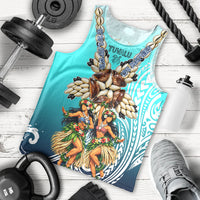 Floating Future Saving Tuvalu Men Tank Top Ocean Blue Pacific Polynesian Cultural Art Marine Wildlife TS04 - Polynesian Pride