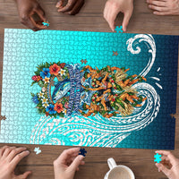 Floating Future Saving Tuvalu Puzzle Ocean Blue Pacific Polynesian Cultural Art Marine Wildlife TS04 - Polynesian Pride