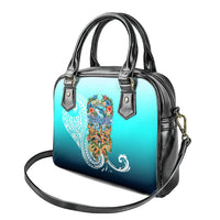 Floating Future Saving Tuvalu Shoulder Handbag Ocean Blue Pacific Polynesian Cultural Art Marine Wildlife TS04 - Polynesian Pride