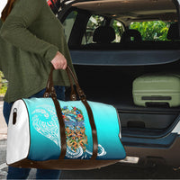 Floating Future Saving Tuvalu Travel Bag Ocean Blue Pacific Polynesian Cultural Art Marine Wildlife TS04 - Polynesian Pride