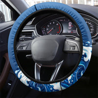 Guam Tropical Island Steering Wheel Cover Hibiscus Floral Ocean Waves TS04 - Polynesian Pride