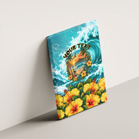 Personalized Hawaii 60th Birthday Eagle Canvas Wall Art Tropical Sunset Beach Hibiscus Ocean Wave TS04 - Polynesian Pride