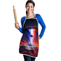 New Zealand Aotearoa Kiwi UFO Apron Sci-Fi Galaxy Sunset Sky Tower And Mountain TS04 - Polynesian Pride