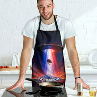 New Zealand Aotearoa Kiwi UFO Apron Sci-Fi Galaxy Sunset Sky Tower And Mountain TS04 - Polynesian Pride
