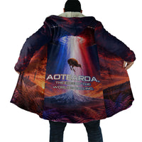 New Zealand Aotearoa Kiwi UFO Cloak Sci-Fi Galaxy Sunset Sky Tower And Mountain TS04 - Polynesian Pride