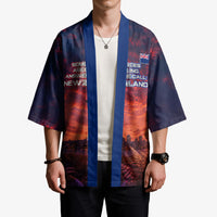 New Zealand Aotearoa Kiwi UFO Kimono Sci-Fi Galaxy Sunset Sky Tower And Mountain TS04 - Polynesian Pride