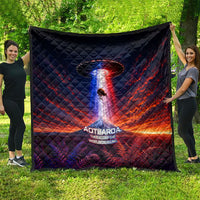 New Zealand Aotearoa Kiwi UFO Quilt Sci-Fi Galaxy Sunset Sky Tower And Mountain TS04 - Polynesian Pride
