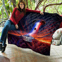 New Zealand Aotearoa Kiwi UFO Quilt Sci-Fi Galaxy Sunset Sky Tower And Mountain TS04 - Polynesian Pride