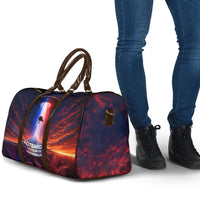 New Zealand Aotearoa Kiwi UFO Travel Bag Sci-Fi Galaxy Sunset Sky Tower And Mountain TS04 - Polynesian Pride