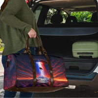 New Zealand Aotearoa Kiwi UFO Travel Bag Sci-Fi Galaxy Sunset Sky Tower And Mountain TS04 - Polynesian Pride