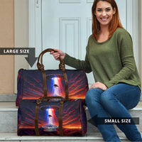 New Zealand Aotearoa Kiwi UFO Travel Bag Sci-Fi Galaxy Sunset Sky Tower And Mountain TS04 - Polynesian Pride