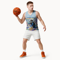 Fiji Taveuni Rainbow Reef Basketball Jersey Scuba Diver Vibrant Undersea Coral Garden Watercolor TS04 - Polynesian Pride