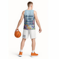Fiji Taveuni Rainbow Reef Basketball Jersey Scuba Diver Vibrant Undersea Coral Garden Watercolor TS04 - Polynesian Pride