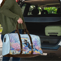 Fiji Taveuni Rainbow Reef Travel Bag Scuba Diver Vibrant Undersea Coral Garden Watercolor TS04 - Polynesian Pride