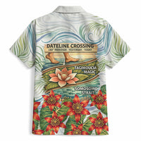 Fiji Taveuni Island Dateline Crossing Hawaiian Shirt Tropical Cultural Landscape With Tagimoucia Floral Pattern TS04 - Polynesian Pride