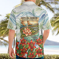Fiji Taveuni Island Dateline Crossing Hawaiian Shirt Tropical Cultural Landscape With Tagimoucia Floral Pattern TS04 - Polynesian Pride