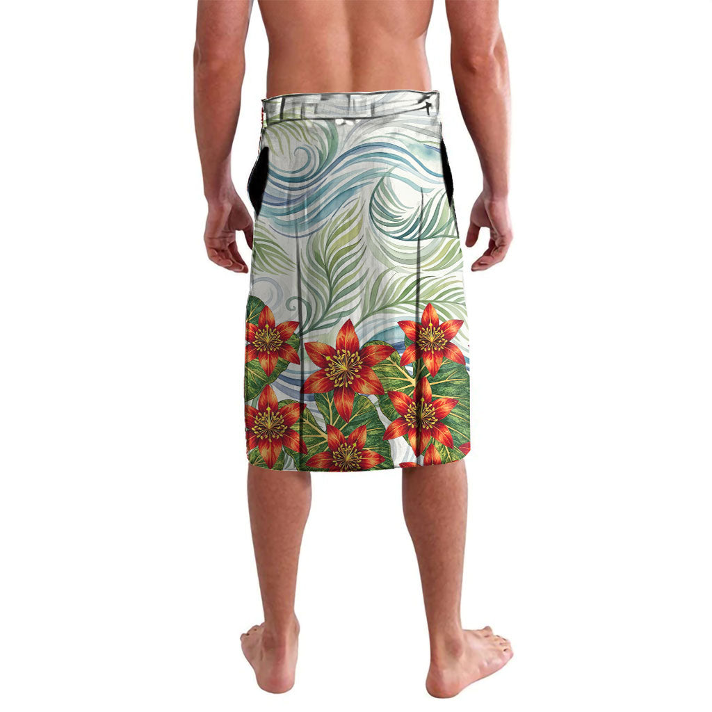Fiji Taveuni Island Dateline Crossing Lavalava Tropical Cultural Landscape With Tagimoucia Floral Pattern TS04 - Polynesian Pride