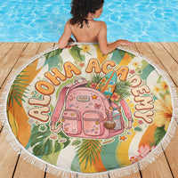 Hawaii Aloha Academy Back To School Beach Blanket Sea Turtle Tropical Hibiscus Flowers Retro Psychedelic TS04 - Polynesian Pride