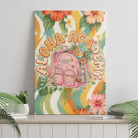 Hawaii Aloha Academy Back To School Canvas Wall Art Sea Turtle Tropical Hibiscus Flowers Retro Psychedelic TS04 - Polynesian Pride