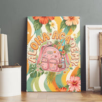 Hawaii Aloha Academy Back To School Canvas Wall Art Sea Turtle Tropical Hibiscus Flowers Retro Psychedelic TS04 - Polynesian Pride