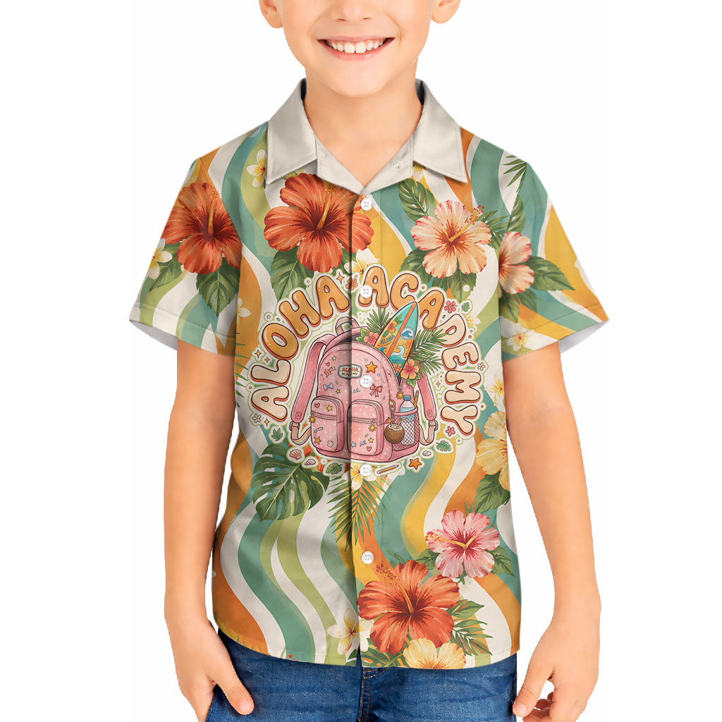 Hawaii Aloha Academy Back To School Hawaiian Shirt Sea Turtle Tropical Hibiscus Flowers Retro Psychedelic TS04 - Polynesian Pride