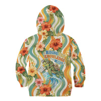 Hawaii Aloha Academy Back To School Kid Hoodie Sea Turtle Tropical Hibiscus Flowers Retro Psychedelic TS04 - Polynesian Pride