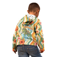 Hawaii Aloha Academy Back To School Kid Hoodie Sea Turtle Tropical Hibiscus Flowers Retro Psychedelic TS04 - Polynesian Pride