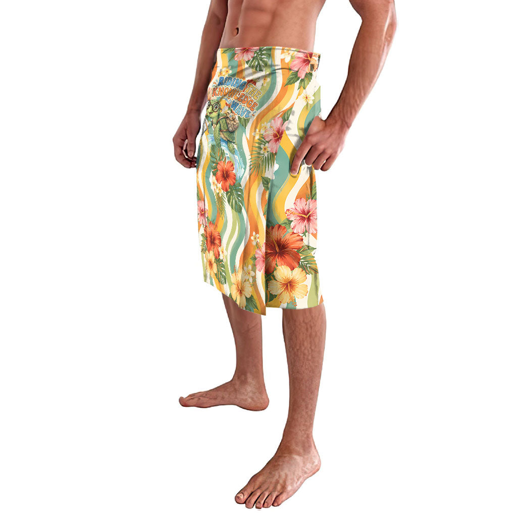 Hawaii Aloha Academy Back To School Lavalava Sea Turtle Tropical Hibiscus Flowers Retro Psychedelic TS04 - Polynesian Pride