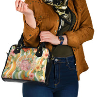 Hawaii Aloha Academy Back To School Shoulder Handbag Sea Turtle Tropical Hibiscus Flowers Retro Psychedelic TS04 - Polynesian Pride