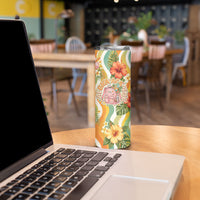 Hawaii Aloha Academy Back To School Skinny Tumbler Sea Turtle Tropical Hibiscus Flowers Retro Psychedelic TS04 - Polynesian Pride