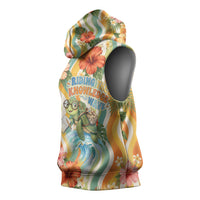 Hawaii Aloha Academy Back To School Sleeveless Hoodie Sea Turtle Tropical Hibiscus Flowers Retro Psychedelic TS04 - Polynesian Pride