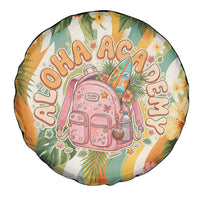 Hawaii Aloha Academy Back To School Spare Tire Cover Sea Turtle Tropical Hibiscus Flowers Retro Psychedelic TS04 - Polynesian Pride