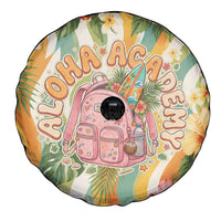 Hawaii Aloha Academy Back To School Spare Tire Cover Sea Turtle Tropical Hibiscus Flowers Retro Psychedelic TS04 - Polynesian Pride